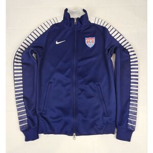 Nike USA Soccer Jacket Mens‎ Small. Vintage Track Jacket Blue Longsleeve.
